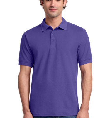 Lockheed Martin- Port & Co Core Blend Pique Polo. KP155