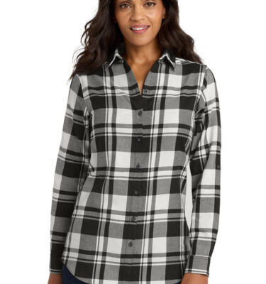 Lockheed Martin- Port Authority Ladies Plaid Flannel Tunic LW668