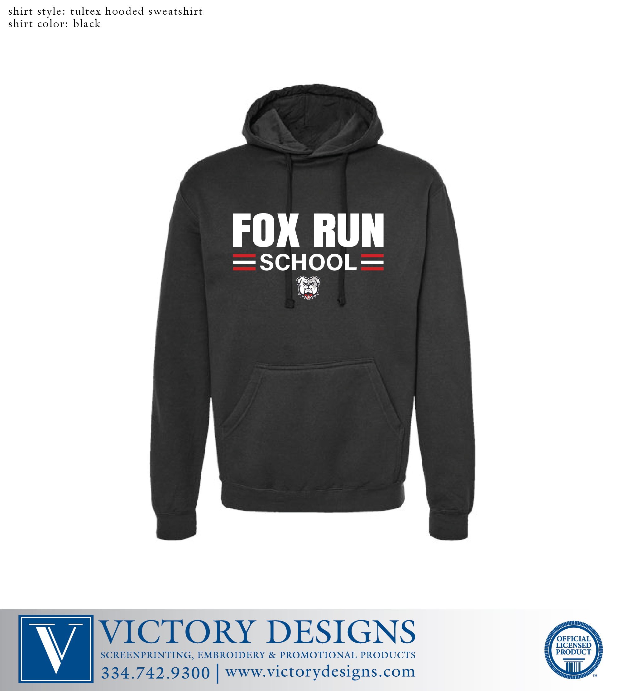 Fox Run School - Dawgs Hoodie - Image 2