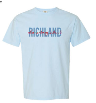 Richland Elementary - Chambray Script T-Shirt