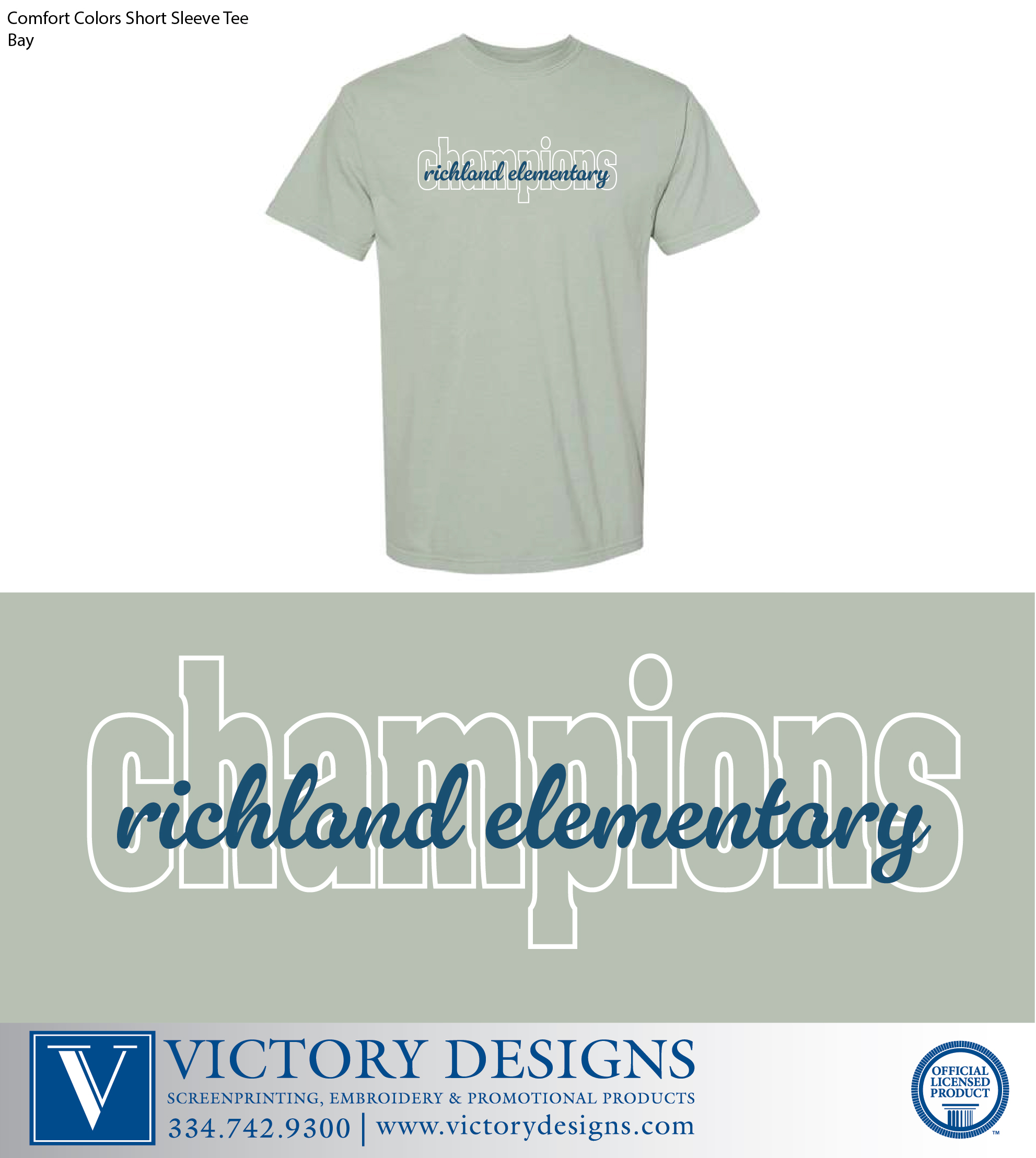 Richland Elementary - Bay Script T-Shirt - Image 2