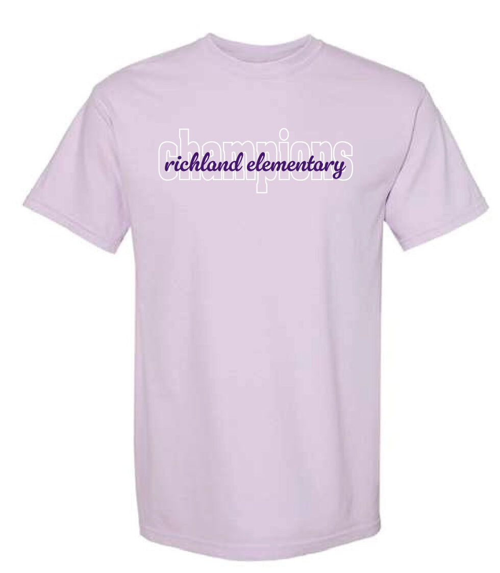 Richland Elementary - Orchid Script T-Shirt