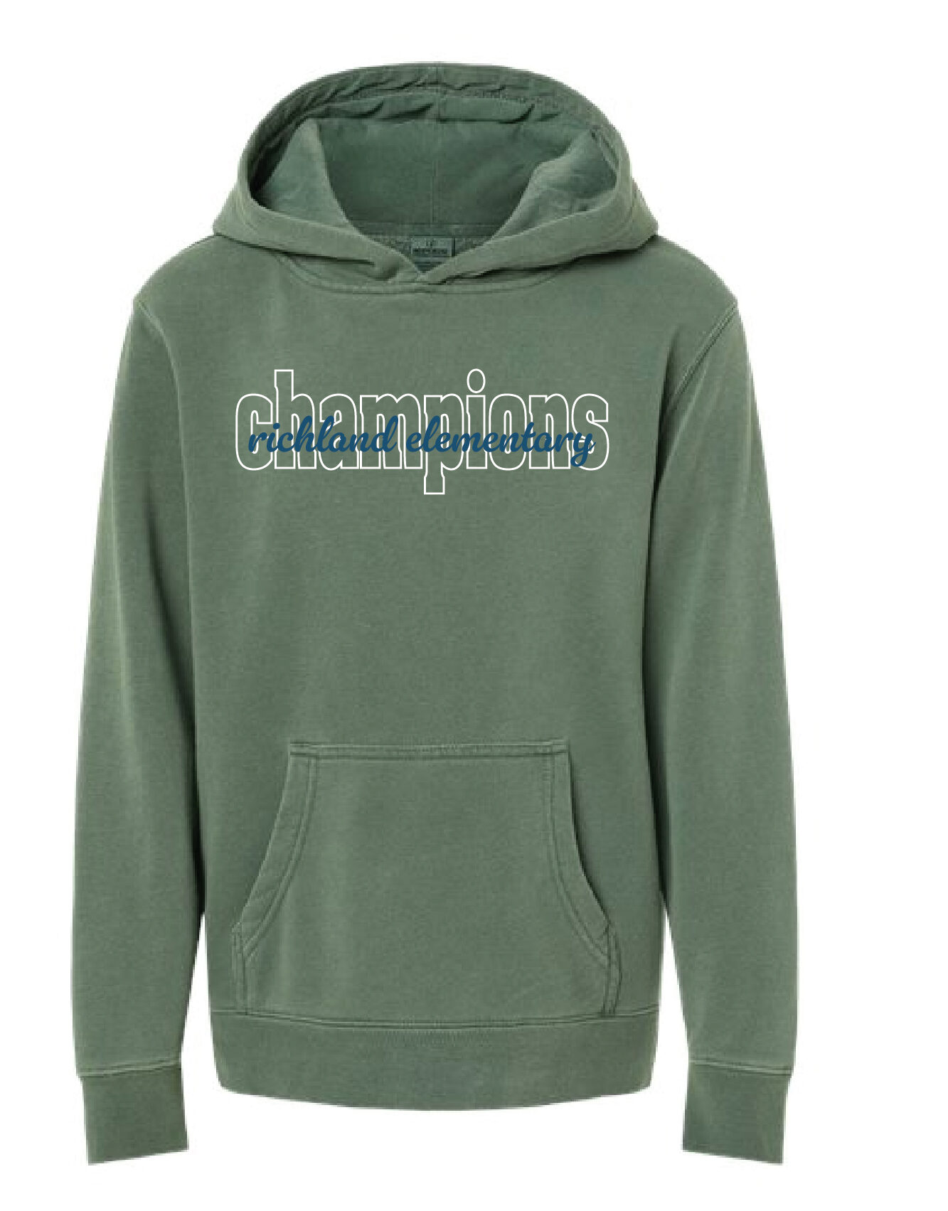 Richland Elementary - Alpine Green Script Hoodie