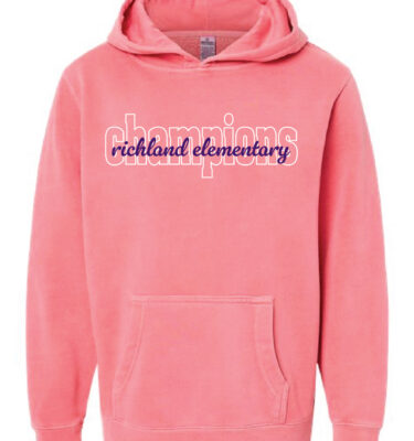 Richland Elementary - Pink Script Hoodie