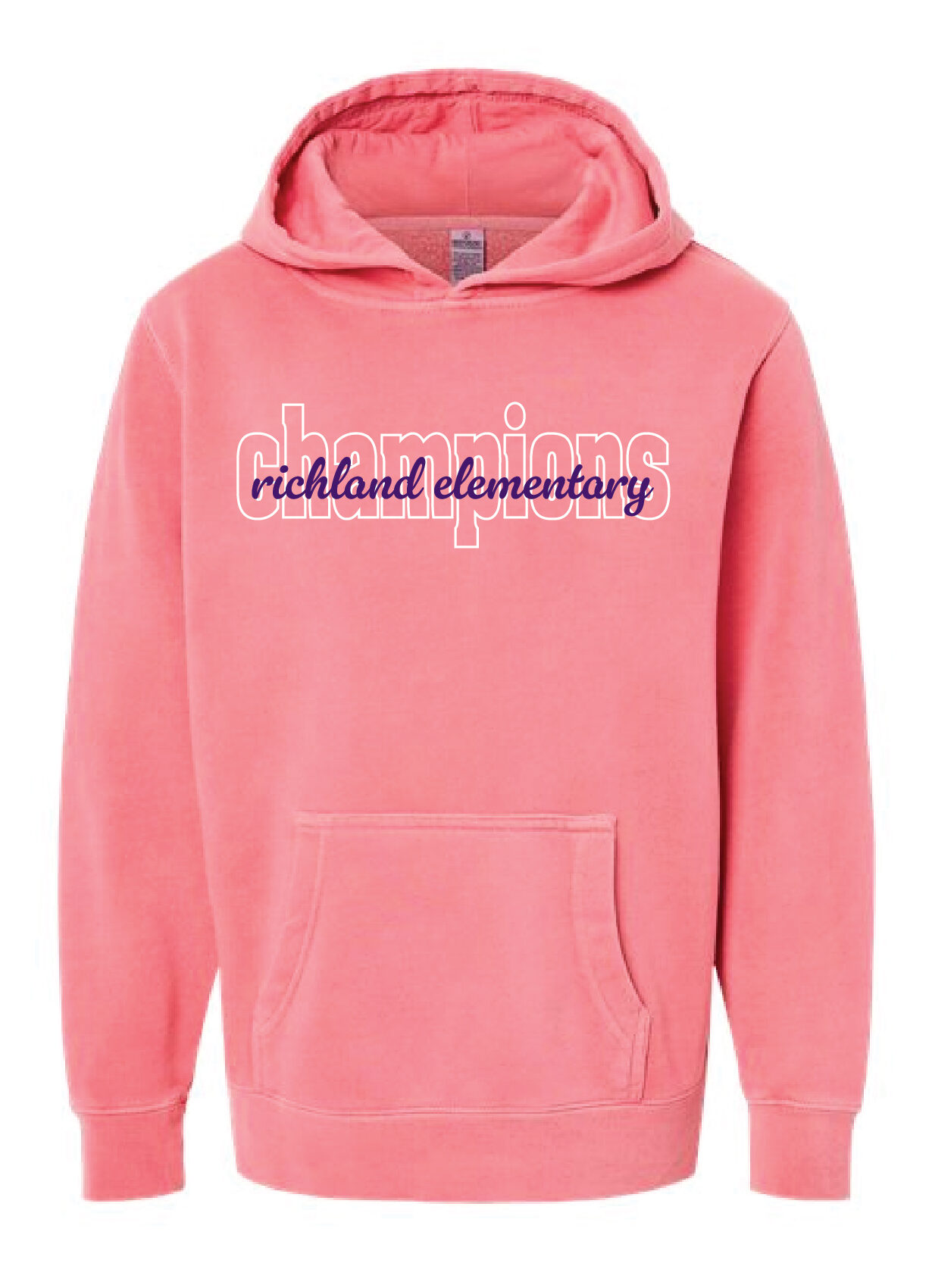 Richland Elementary - Pink Script Hoodie