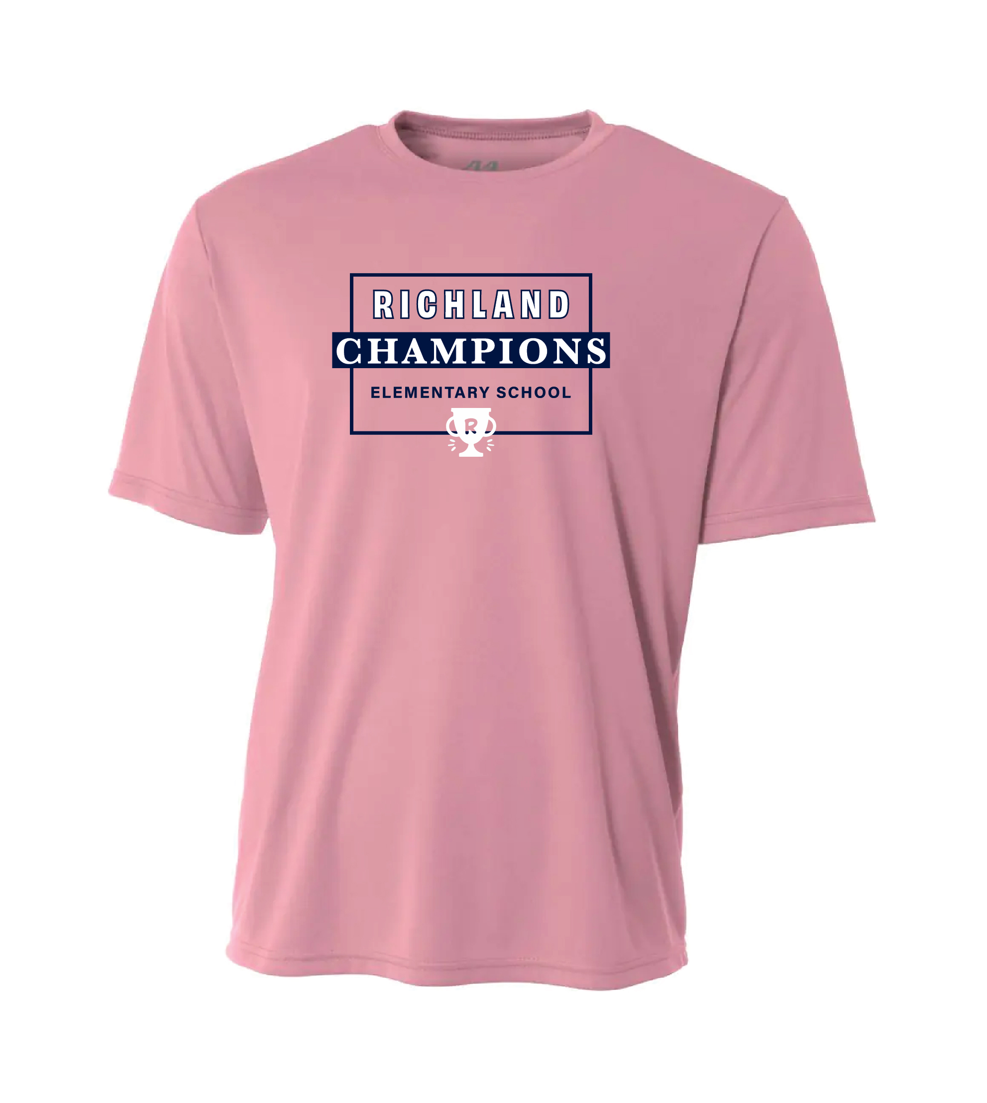 Richland Elementary - Pink Box Design Dri-Fit T-Shirt