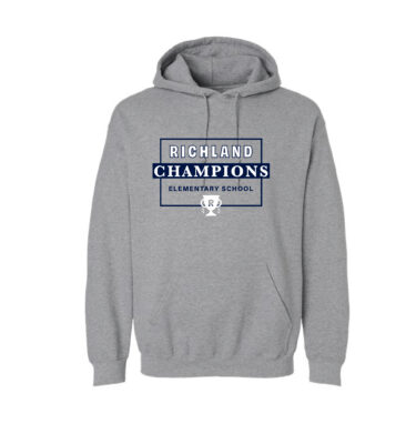 Richland Elementary - Grey Box Design Hoodie