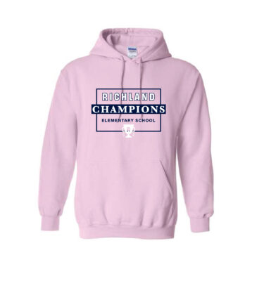 Richland Elementary - Pink Box Design Hoodie