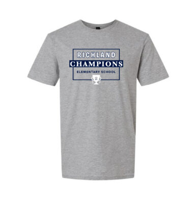 Richland Elementary - Grey Box Design T-Shirt