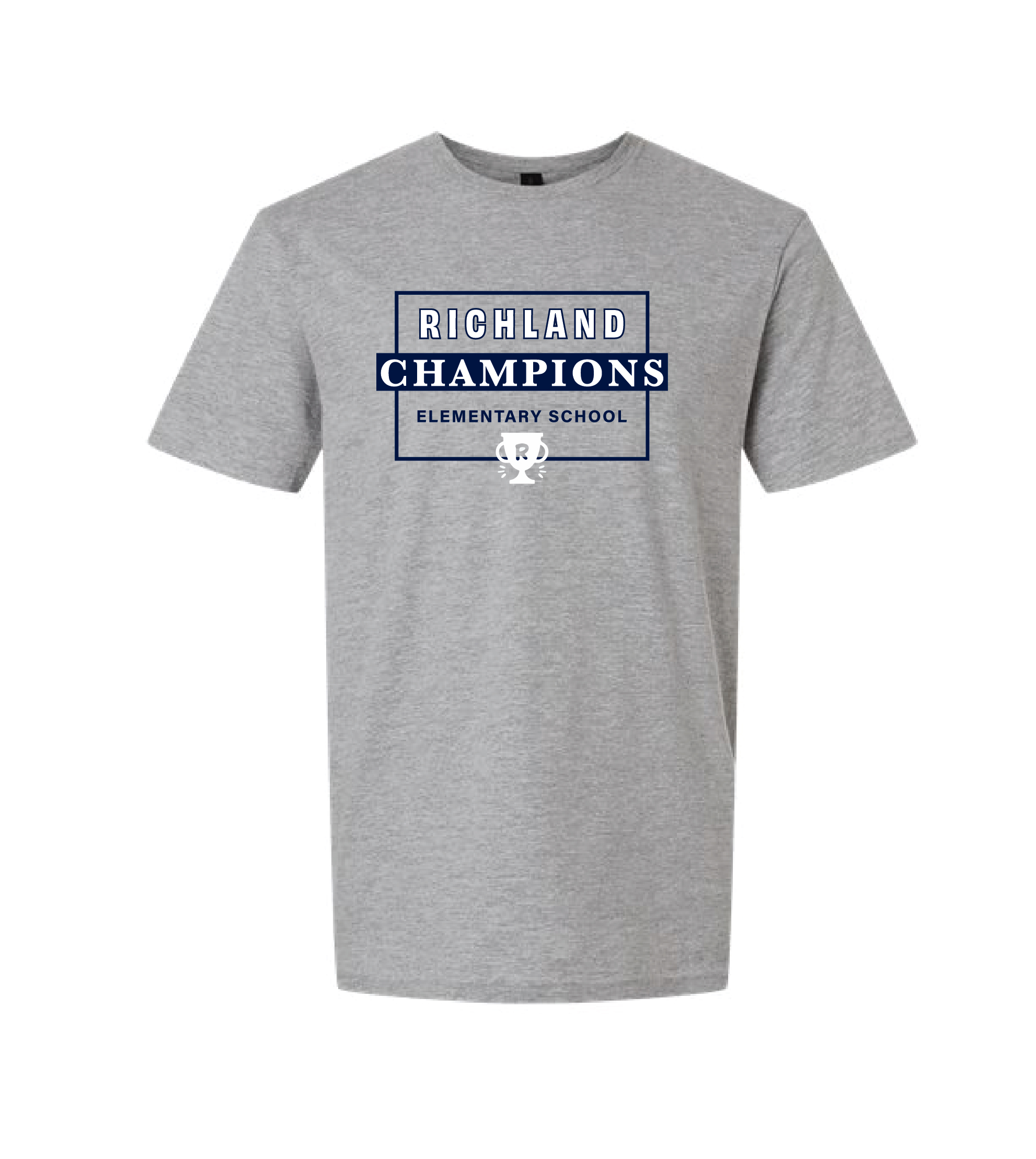 Richland Elementary - Grey Box Design T-Shirt