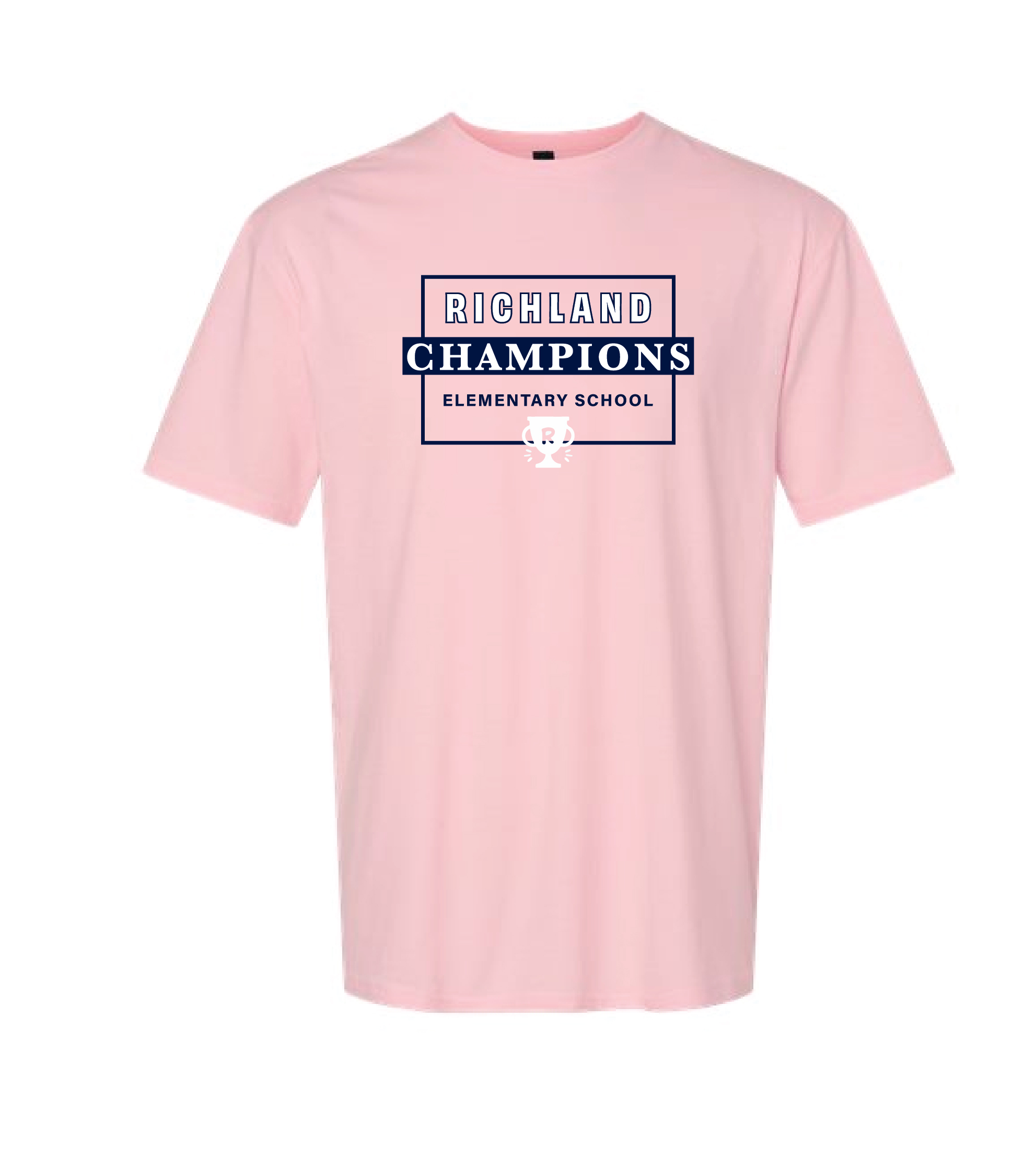 Richland Elementary - Pink Box Design T-Shirt