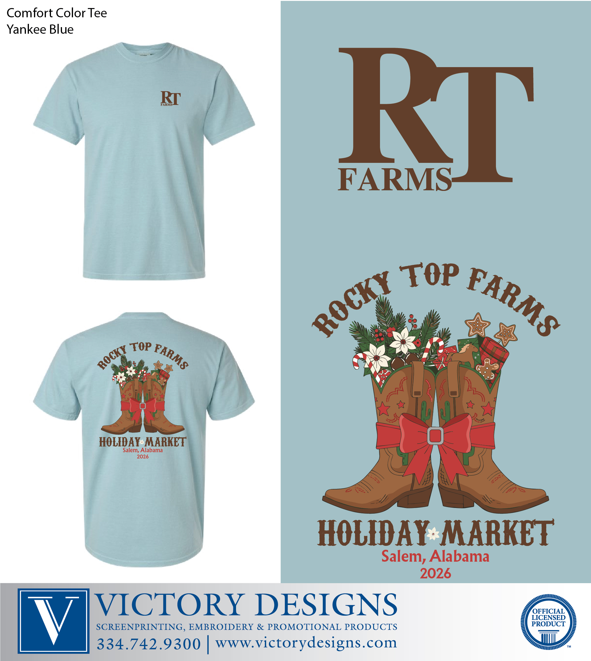 Rocky Top Farms - Holiday Market Tee 2026 - Image 2